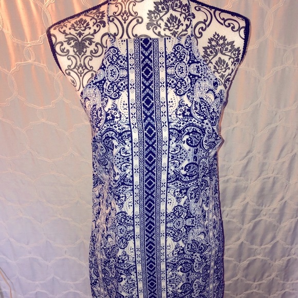 ☀️HIGH NECK SUMMER DRESS ☀️GORG BACK!☀️SZ SMALL☀️ - Picture 5 of 16